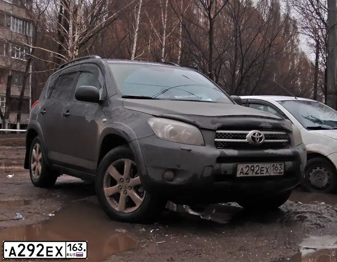 Фото автомобиля TOYOTA RAV4, 2008 — госномер А292ЕХ163. Цвет: ТЕМНО-СЕРЫЙ