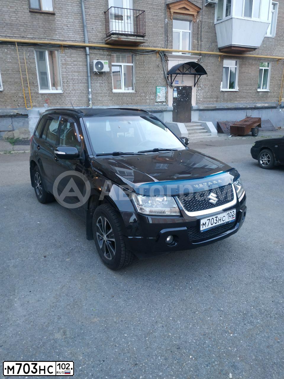 Фото автомобиля SUZUKI /GRAND/ VITARA, 2008 — госномер М703НС102. Цвет: ЧЕРНЫЙ