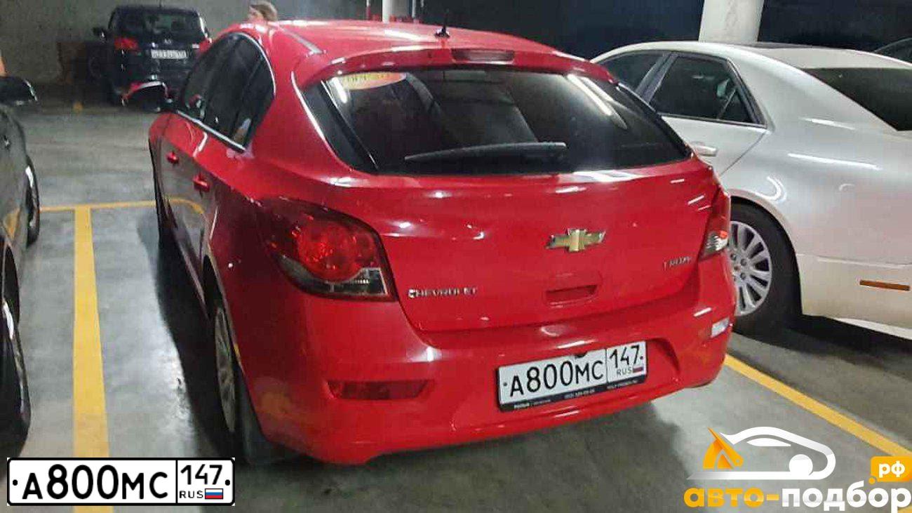 Фото автомобиля CHEVROLET KL1J CRUZE, 2014 — госномер Е122РО147. Цвет: Красный