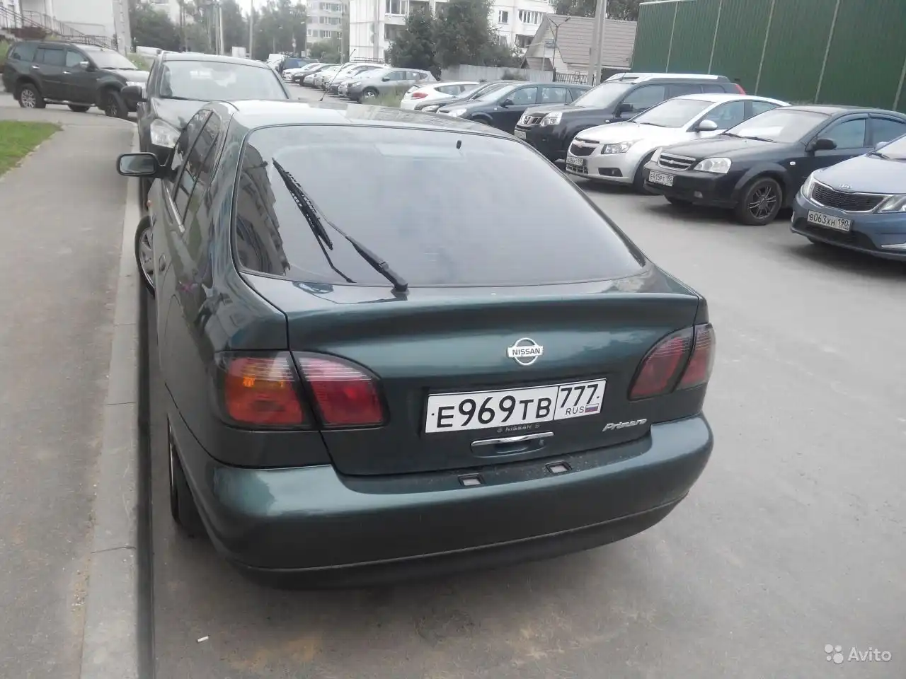 Фото автомобиля NISSAN PRIMERA, 2001 — госномер К678ВТ550. Цвет: ЗЕЛЕНЫЙ