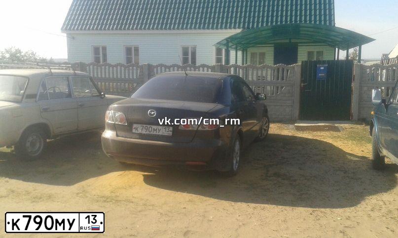 Фото автомобиля MAZDA 6, 2007 — госномер К790МУ13. Цвет: ЧЕРНЫЙ