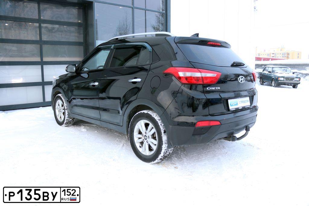 Фото автомобиля HYUNDAI CRETA, 2017 — госномер Р135ВУ152. Цвет: ЧЕРНЫЙ