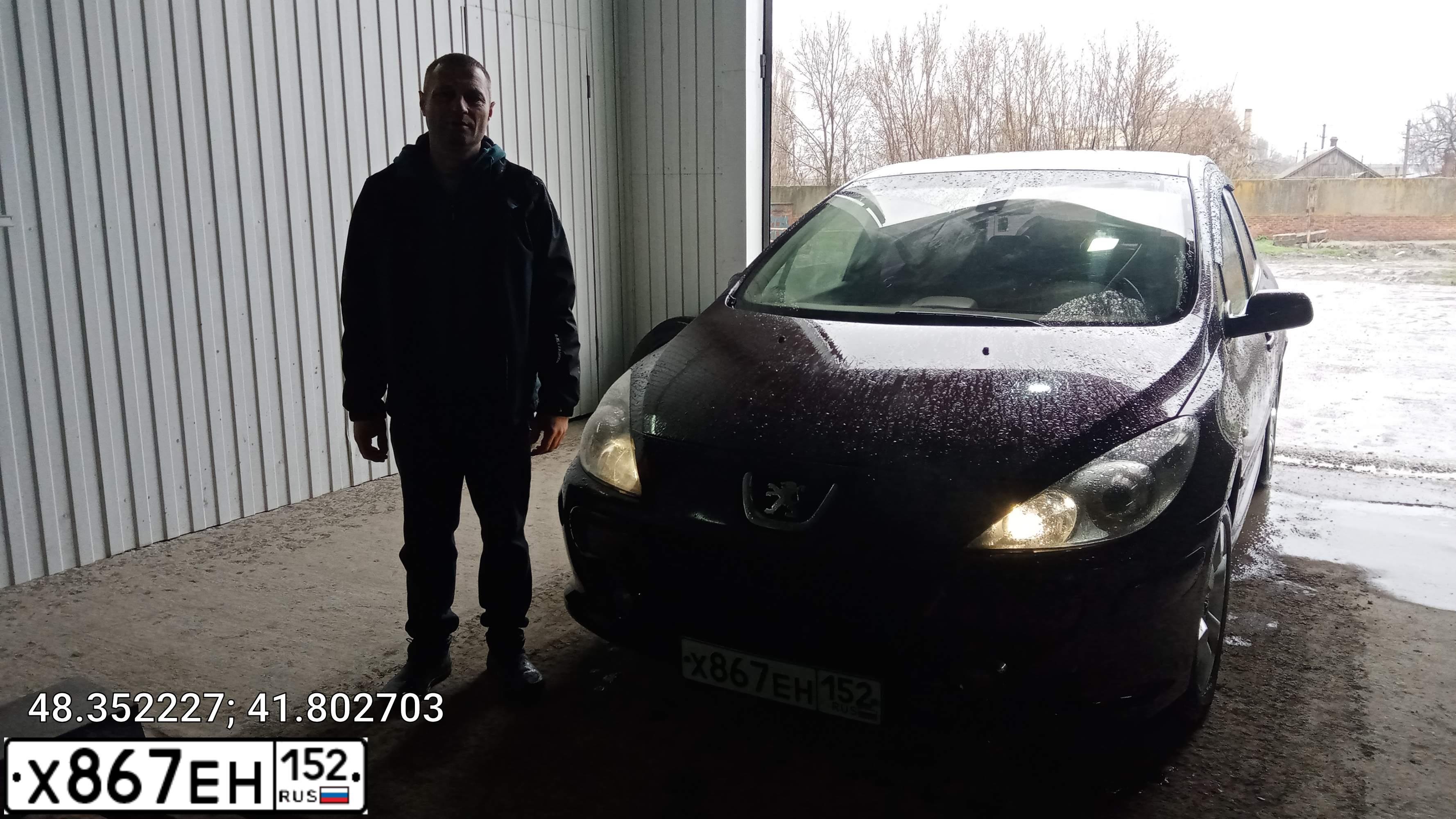 Фото автомобиля PEUGEOT 307, 2005 — госномер Н553СУ82. Цвет: ФИОЛЕТОВЫЙ
