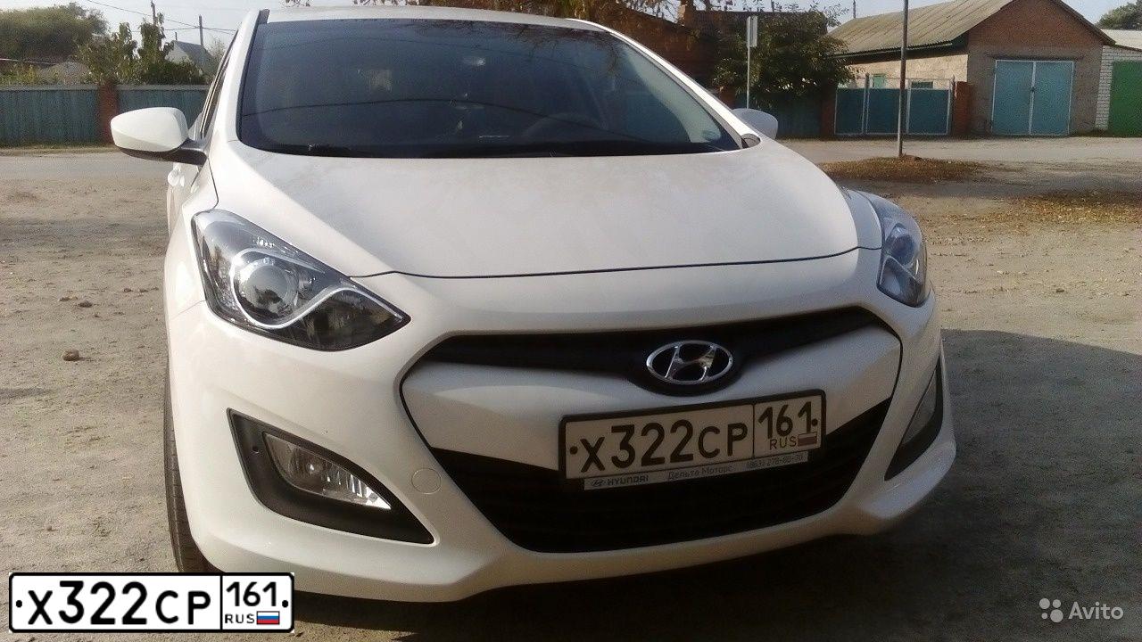 Фото автомобиля HYUNDAI I30, 2013 — госномер О368НН136. Цвет: Белый