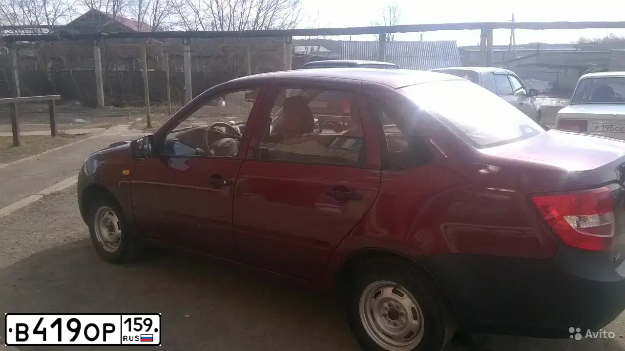 Фото автомобиля LADA 2190 GRANTA, 2013 — госномер К078РТ159. Цвет: СЕРЕБРИСТО КРАСНЫЙ