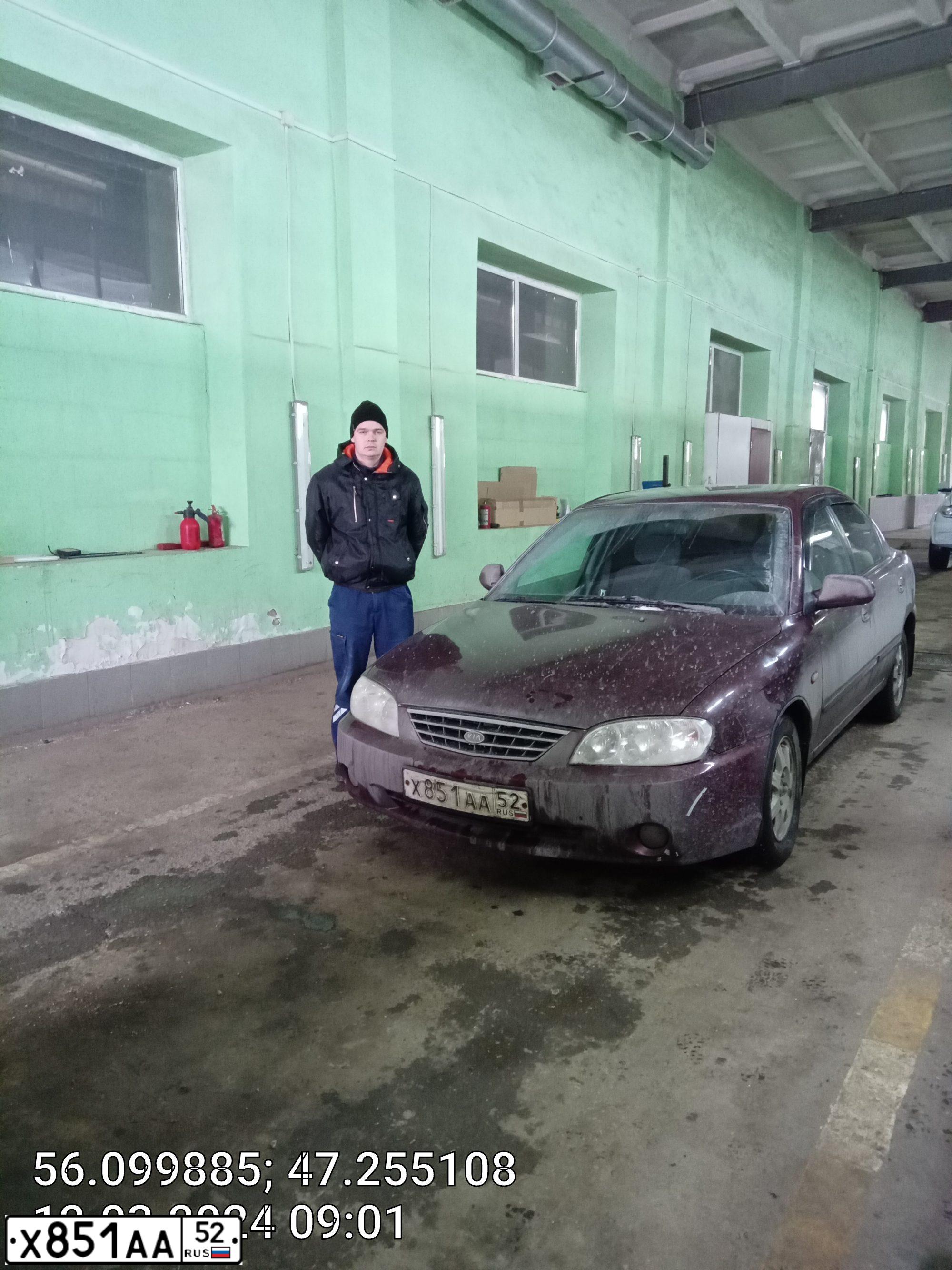 Фото автомобиля KIA SPECTRA, 2008 — госномер Х851АА52. Цвет: КРАСНЫЙ ПЕРЕЦ (КРАСНЫЙ)