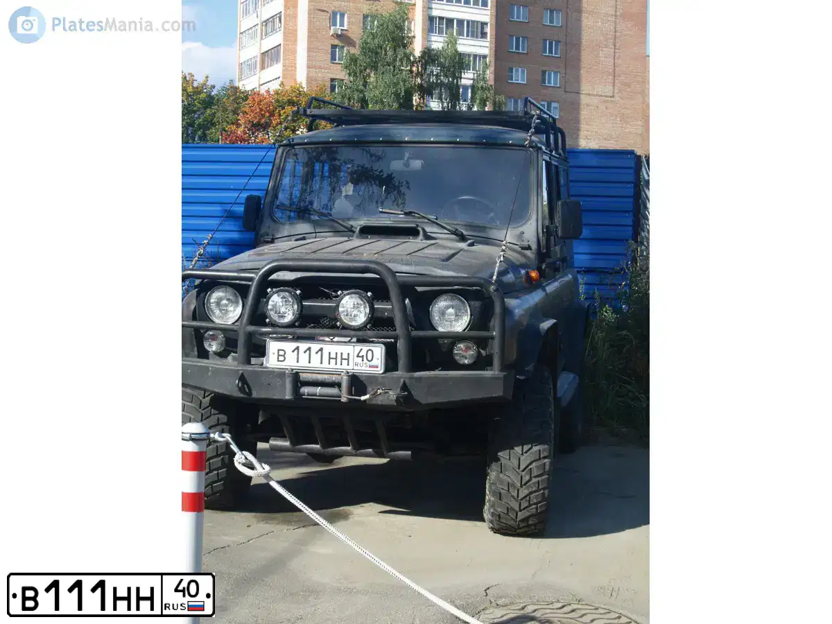 Фото автомобиля GAZ 3302 EL, 2003 — госномер В111НН40. Цвет: БЕЛЫЙ