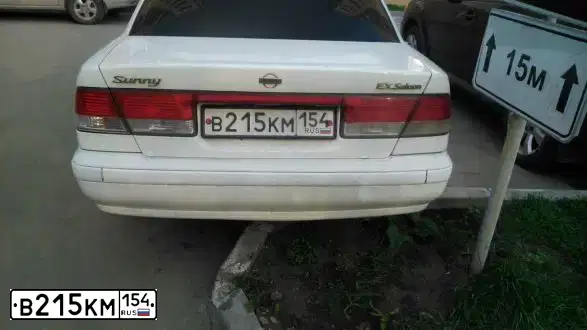 Фото автомобиля NISSAN SUNNY, 2001 — госномер В215КМ154