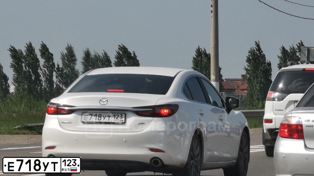 Фото автомобиля MAZDA 6, 2018 — госномер Е718УТ123