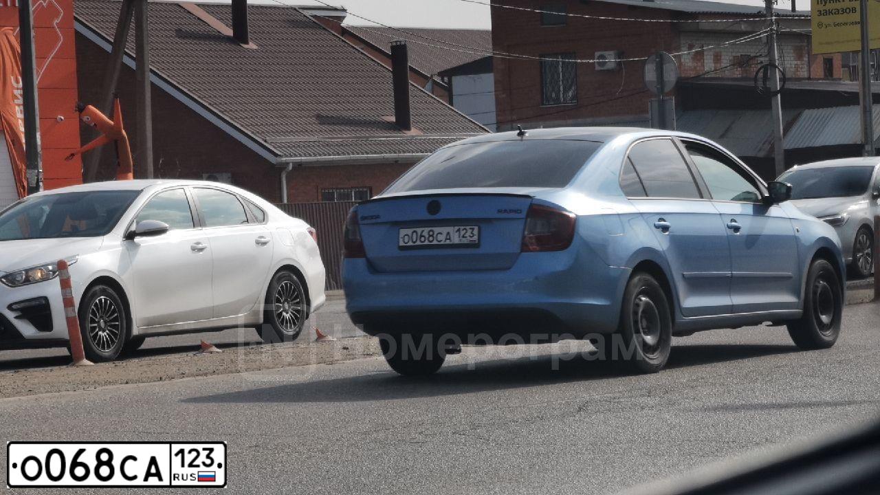 Фото автомобиля HYUNDAI GETZ, 2008 — госномер О086СА123. Цвет: Серебристый