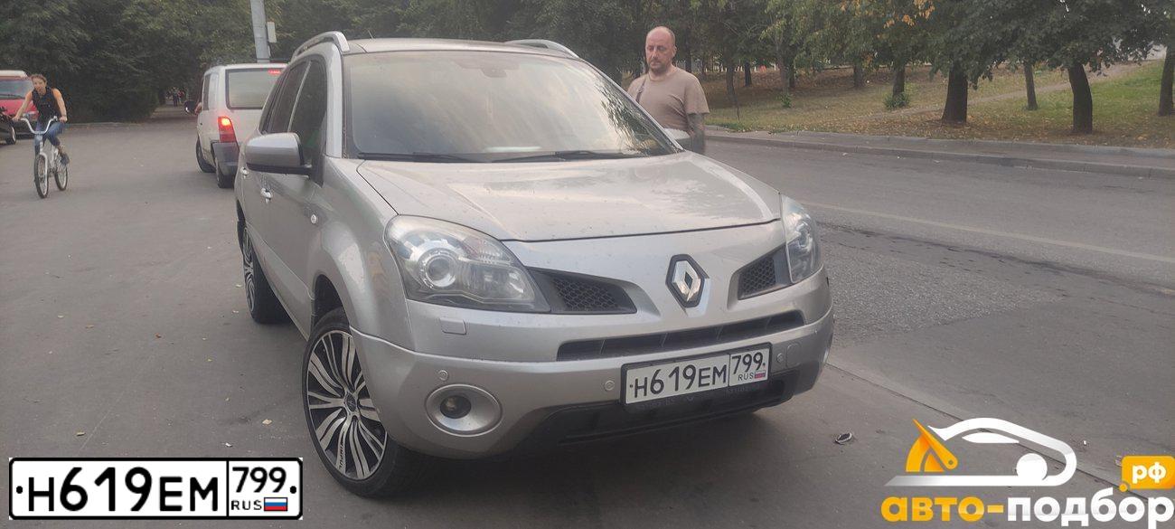 Фото автомобиля RENAULT KOLEOS, 2008 — госномер В086ОВ790. Цвет: СЕРЫЙ СВЕТЛЫЙ
