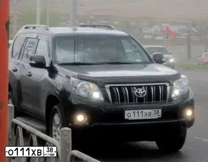 Фото автомобиля TOYOTA LANDCRUISER, 2012 — госномер В720МХ799. Цвет: ЧЕРНЫЙ
