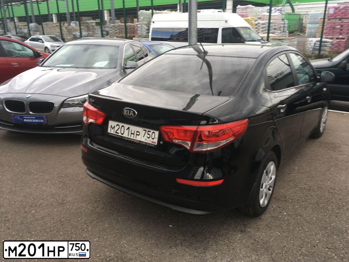 Фото автомобиля KIA RIO, 2016 — госномер Е803ВО716. Цвет: ЧЕРНЫЙ