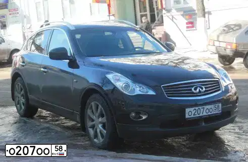 Фото автомобиля INFINITI QX50 /EX/, 2012 — госномер О207ОО58