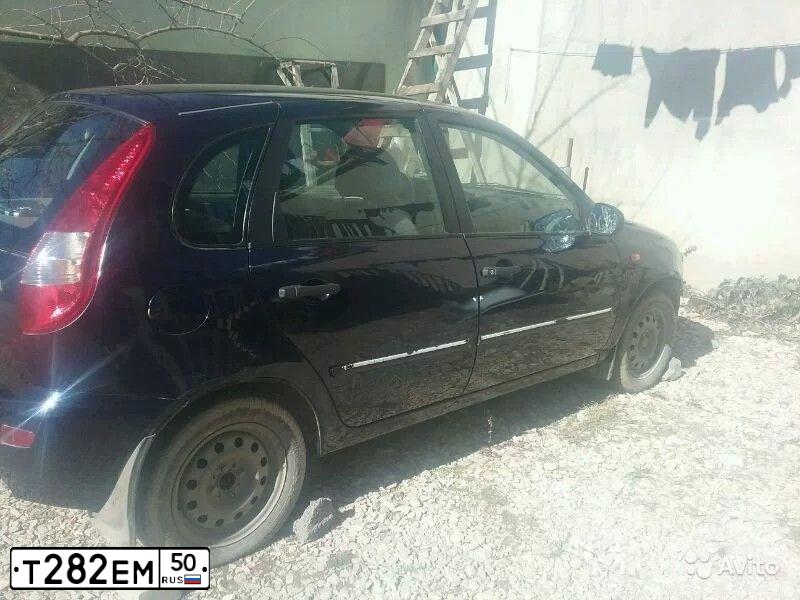 Фото автомобиля LADA KALINA, 2009 — госномер О873МК05. Цвет: Темный Сине-Фиолетовый