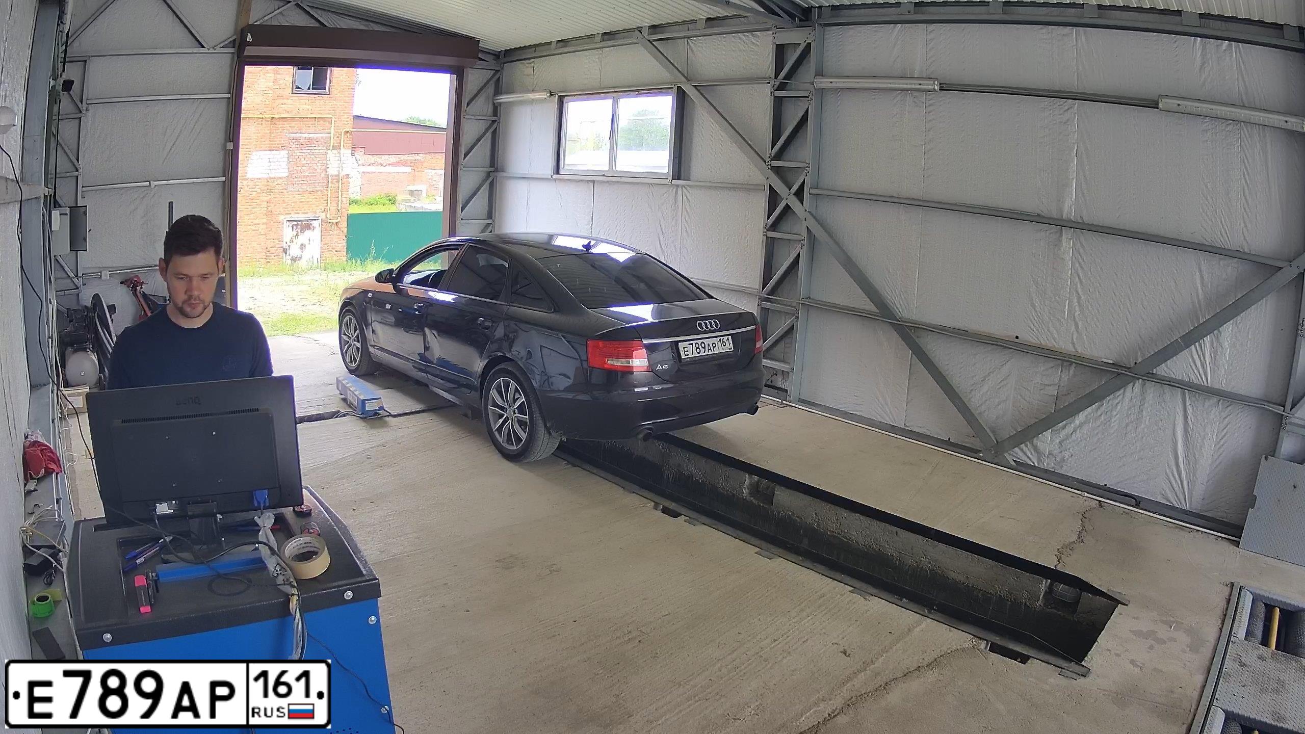 Фото автомобиля AUDI A6, 2007 — госномер Е789АР161. Цвет: ЧЕРНЫЙ