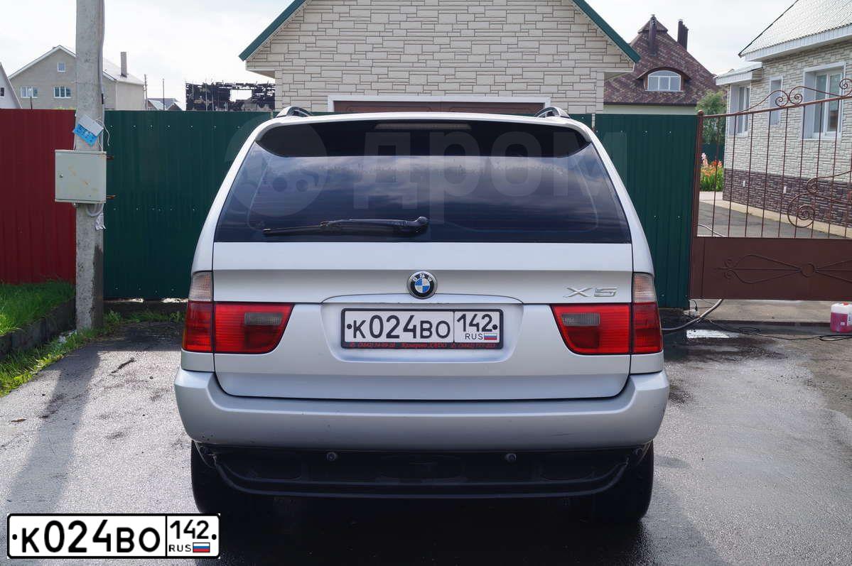 Фото автомобиля BMW X5, 2003 — госномер К024ВО142. Цвет: СЕРЕБРИСТЫЙ