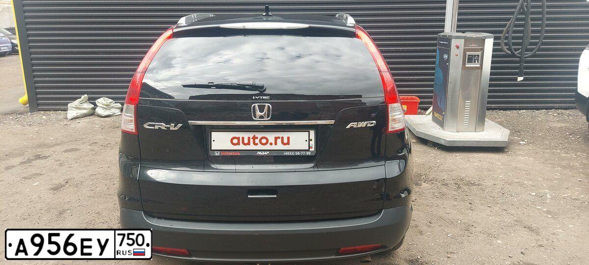 Фото автомобиля HONDA CR-V, 2014 — госномер В989АЕ37. Цвет: ЧЕРНЫЙ