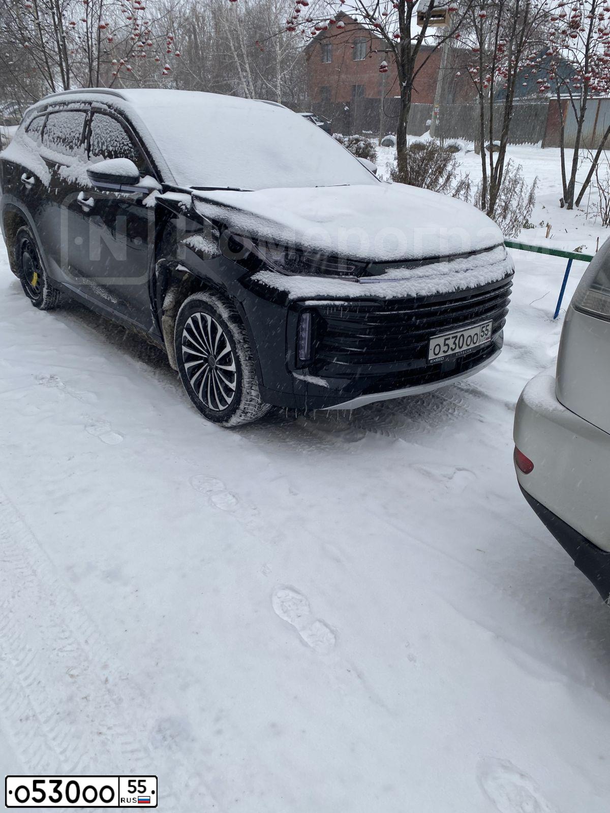 Фото автомобиля SUBARU FORESTER, 2008 — госномер Т196СО55. Цвет: СЕРЫЙ