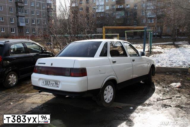 Фото автомобиля ВАЗ2110, 1998 — госномер А597ЕО96. Цвет: Белый