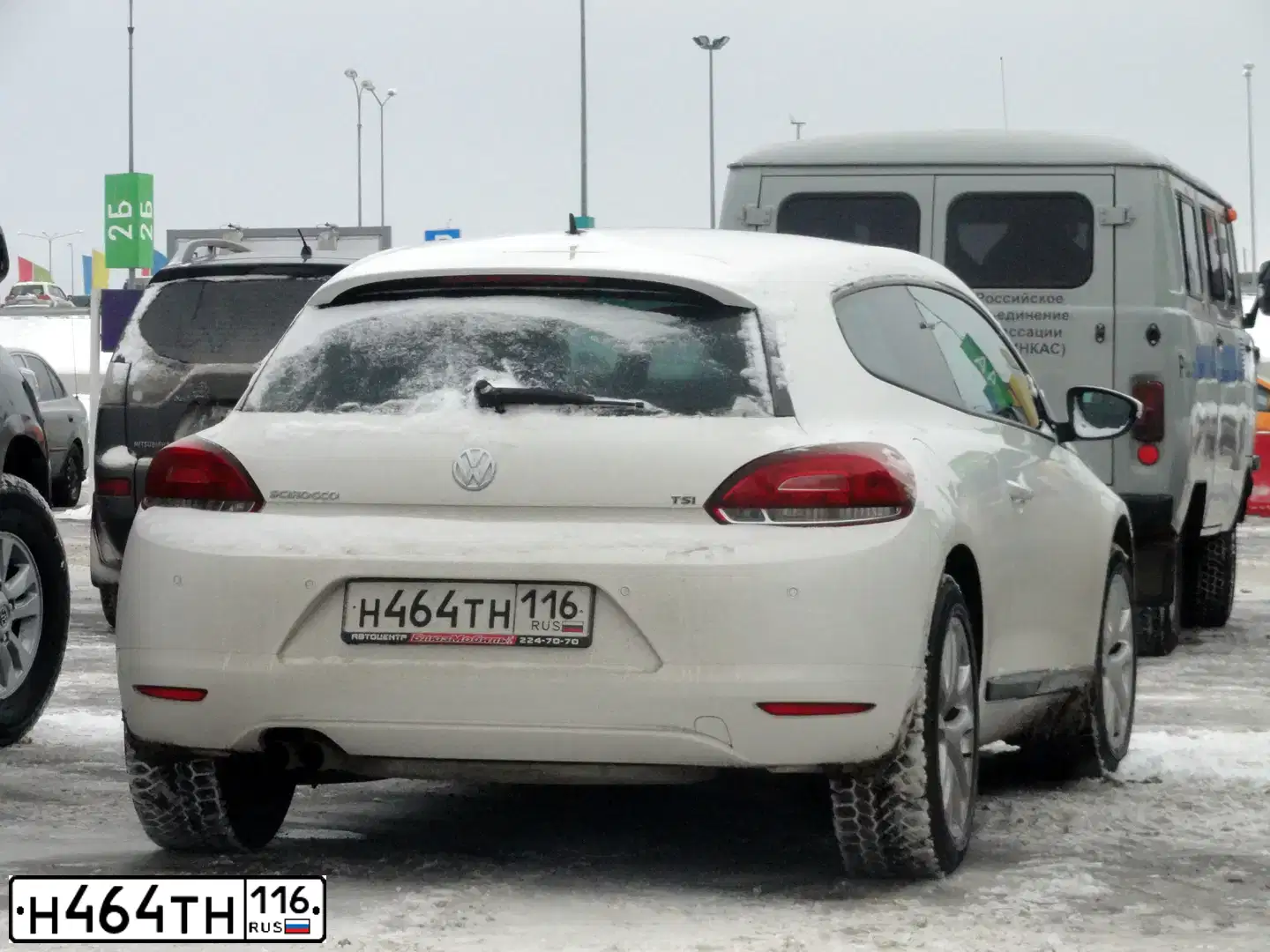 Фото автомобиля VOLKSWAGEN SCIROCCO, 2011 — госномер К079СХ21. Цвет: БЕЛЫЙ