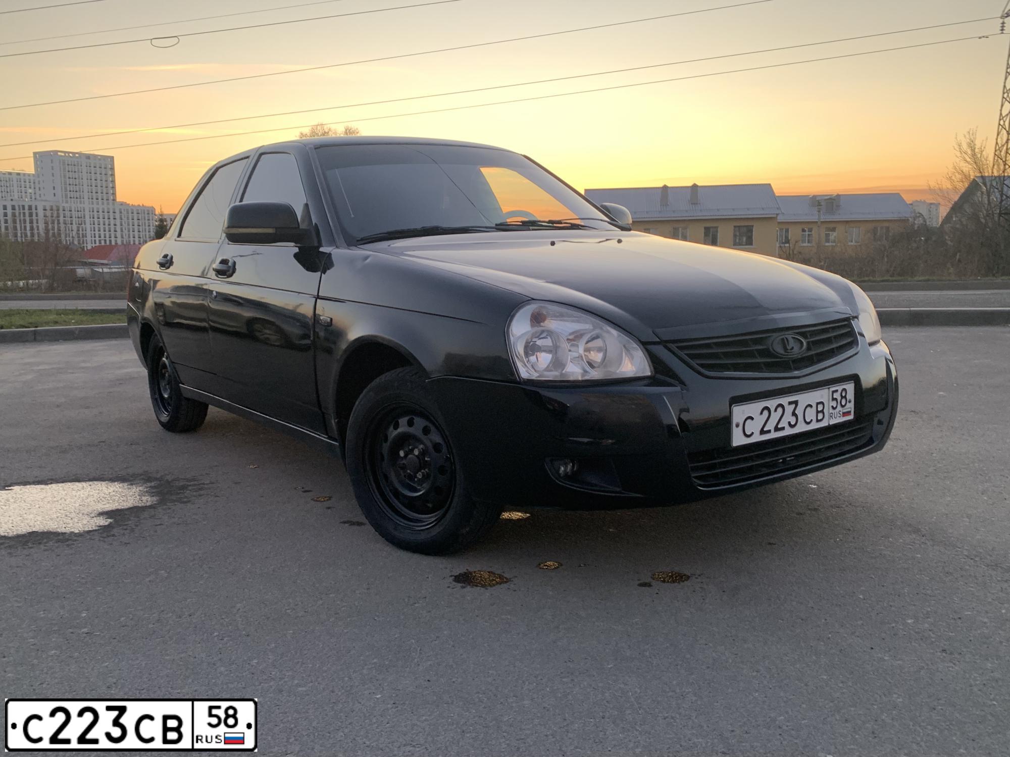 Фото автомобиля LADA 2170 PRIORA, 2008 — госномер С223СВ58. Цвет: Сине-Черный