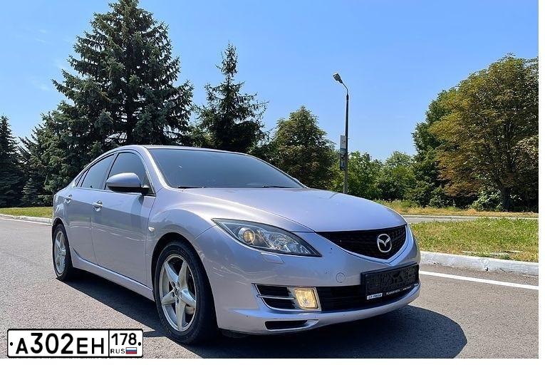 Фото автомобиля MAZDA 6, 2008 — госномер А302ЕН178. Цвет: СИРЕНЕВЫЙ
