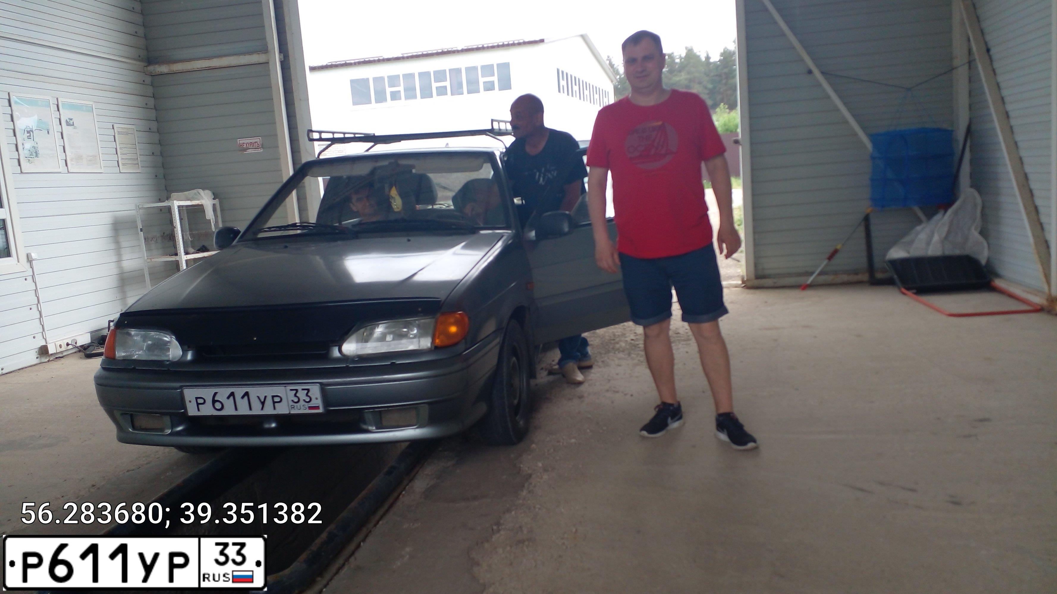 Фото автомобиля LADA 2114, 2007 — госномер В947МН33. Цвет: СЕРО-ЗЕЛЕНЫЙ