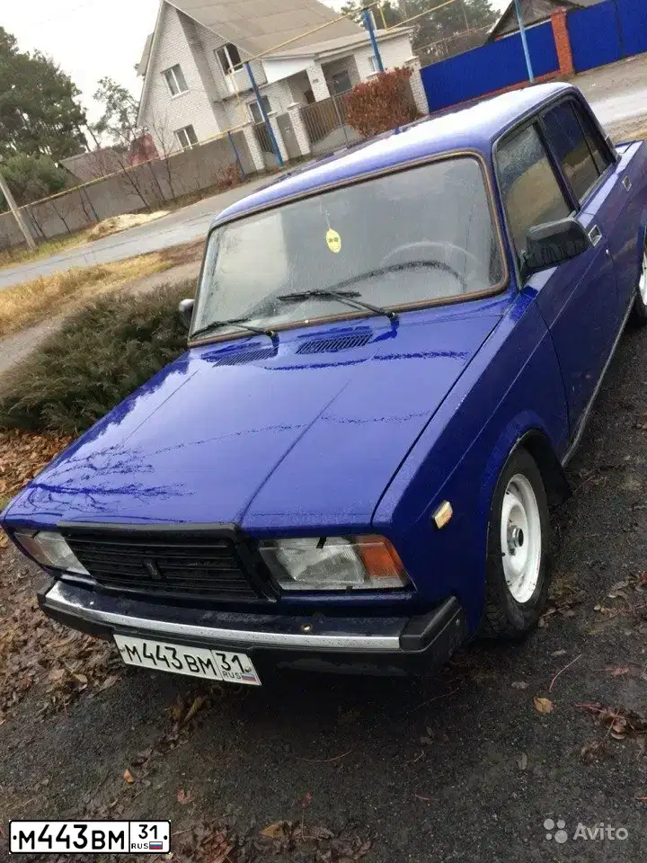 Фото автомобиля LADA 2107, 2000 — госномер М443ВМ31. Цвет: ТЕМНО-ГОЛУБОЙ