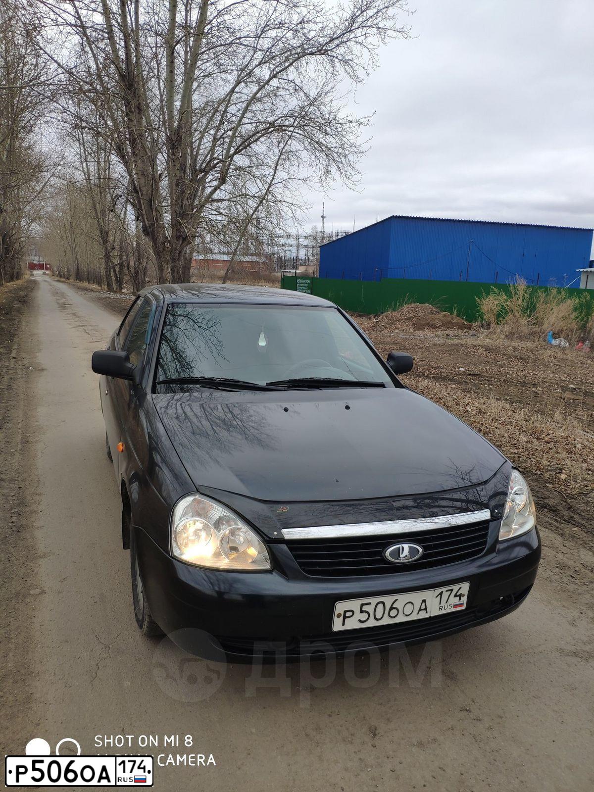 Фото автомобиля LADA 2170 PRIORA, 2008 — госномер Е717СМ102. Цвет: ЧЕРНЫЙ