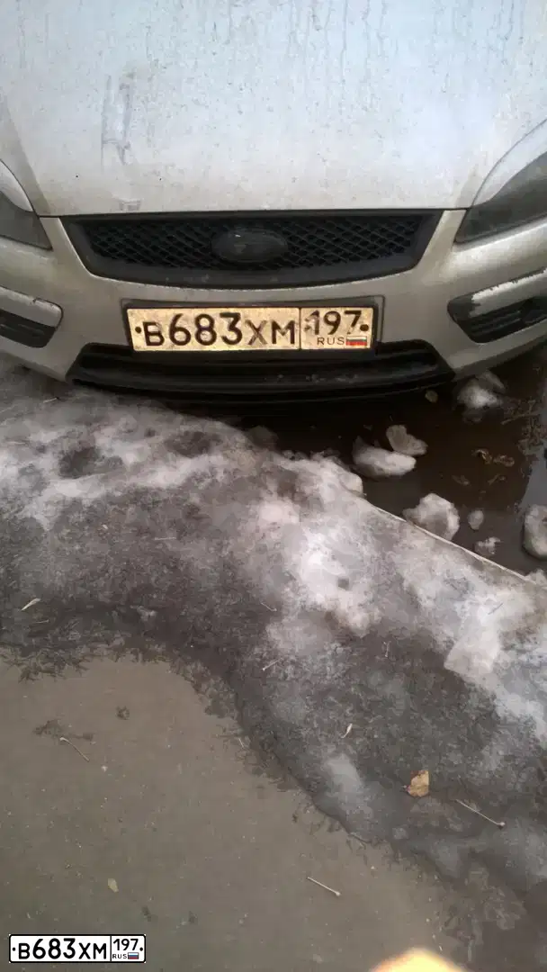 Фото автомобиля FORD FOCUS, 2007 — госномер В683ХМ197. Цвет: СЕРЫЙ СВЕТЛЫЙ