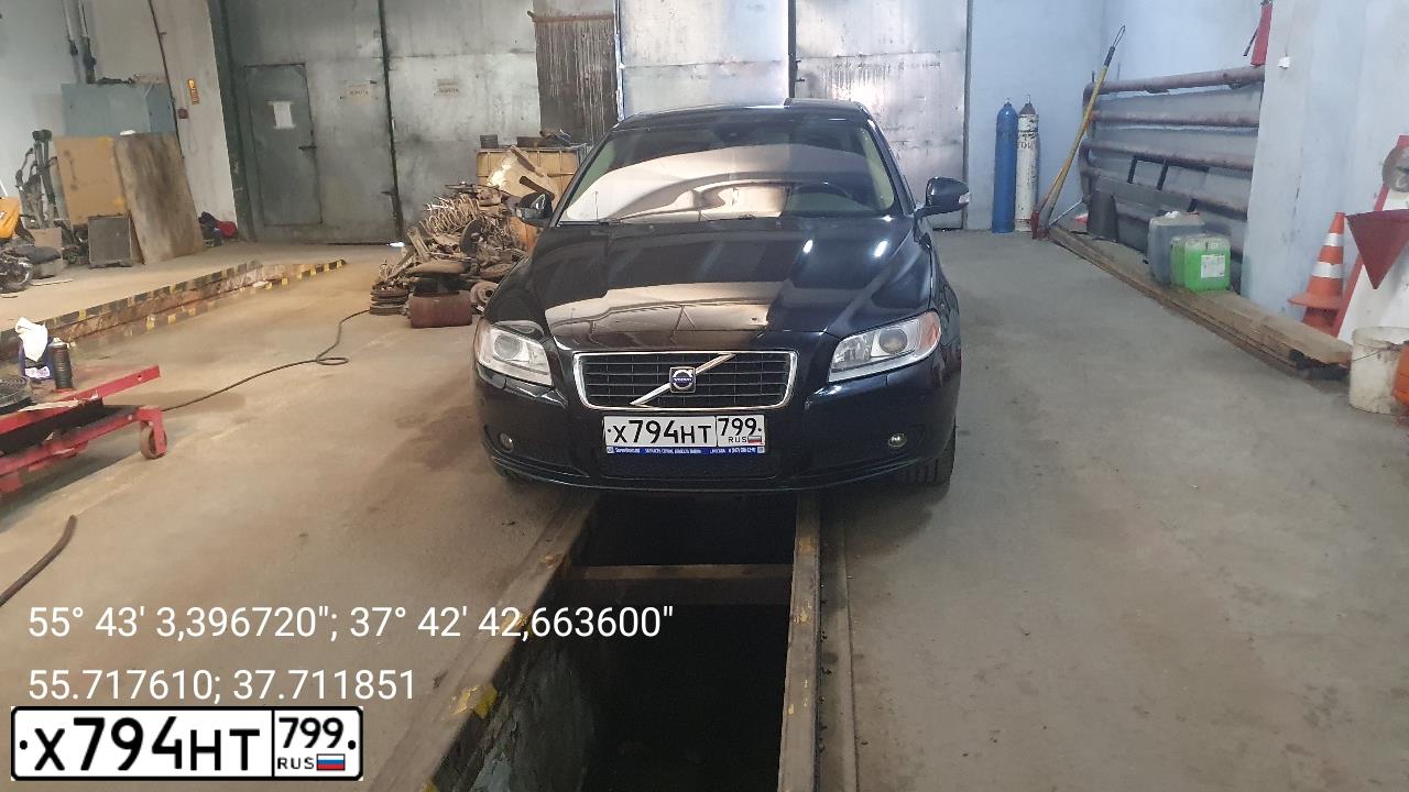 Фото автомобиля VOLVO S80, 2007 — госномер Х794НТ799. Цвет: ЧЕРНЫЙ