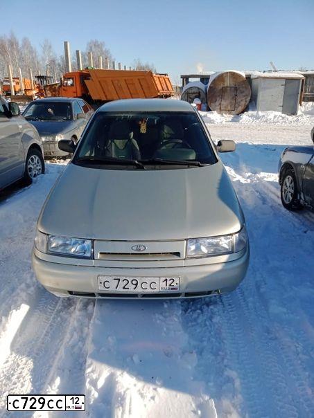 Фото автомобиля LADA 2110, 2006 — госномер С729СС12. Цвет: СЕРЕБРИСТО-БЕЖЕВЫЙ
