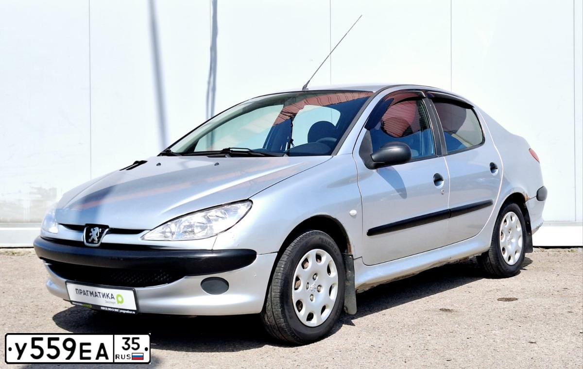 Фото автомобиля PEUGEOT 206, 2007 — госномер У559ЕА35. Цвет: СЕРЕБРИСТЫЙ