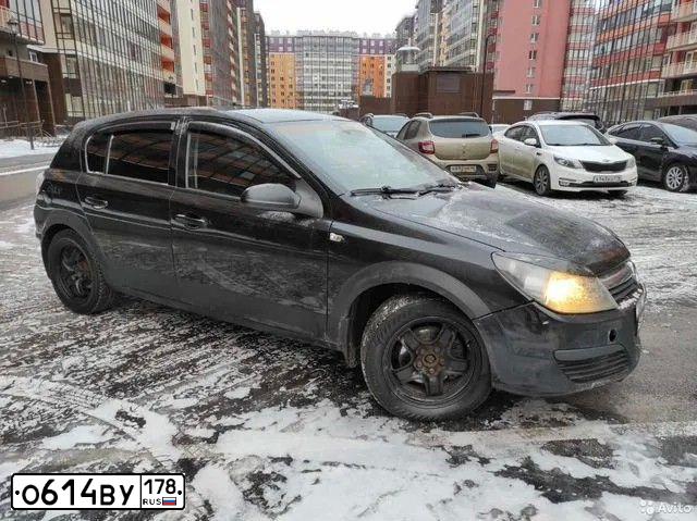 Фото автомобиля OPEL ASTRA, 2006 — госномер О614ВУ178. Цвет: ЧЕРНЫЙ