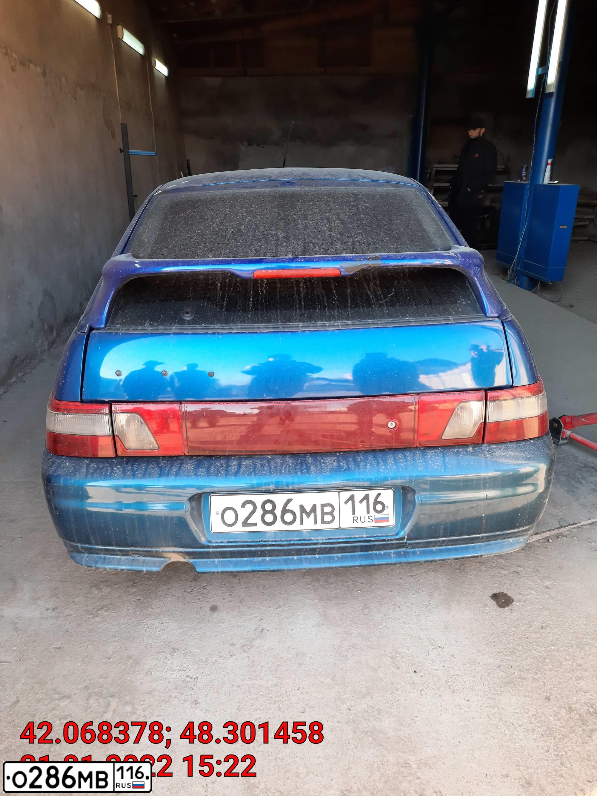Фото автомобиля LADA 2112, 2007 — госномер Т619КЕ05. Цвет: синий