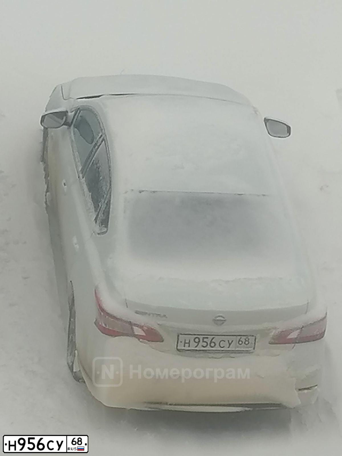 Фото автомобиля NISSAN SENTRA/LUCINO/, 2014 — госномер Н956СУ68. Цвет: Белый