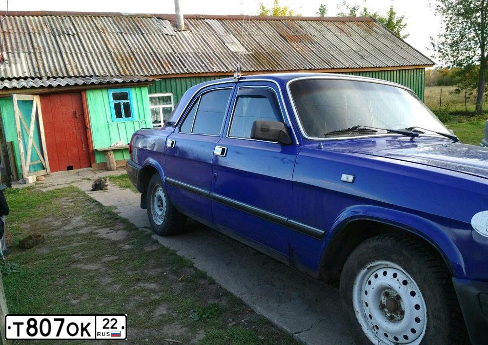 Фото автомобиля GAZ 3110 WOLGA, 1999 — госномер Т807ОК22. Цвет: синий