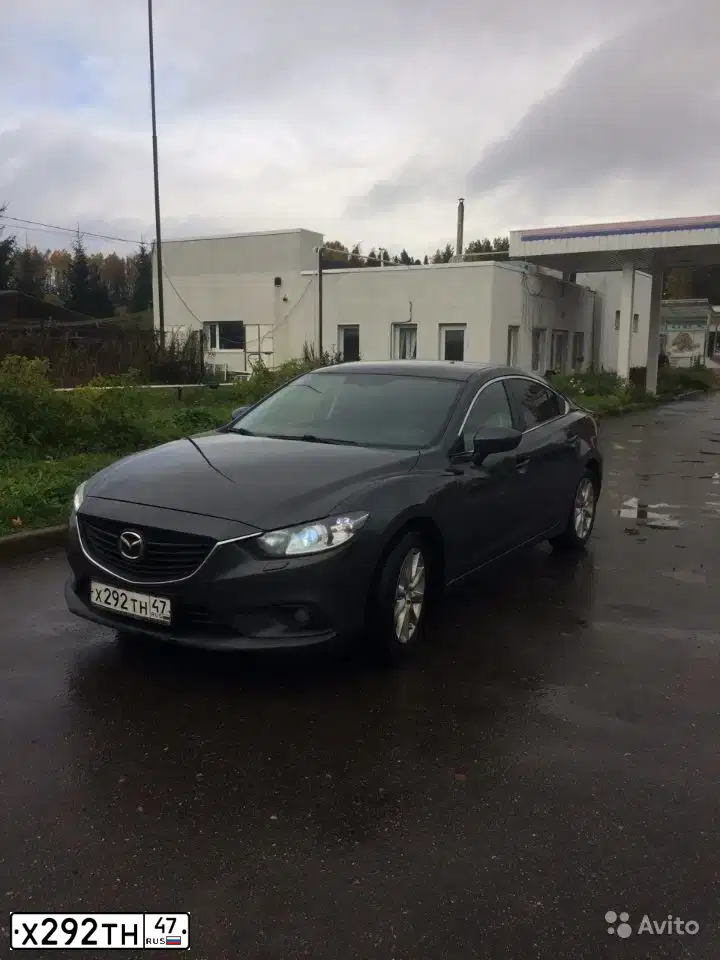 Фото автомобиля MAZDA 6, 2014 — госномер В023РК198. Цвет: Серый