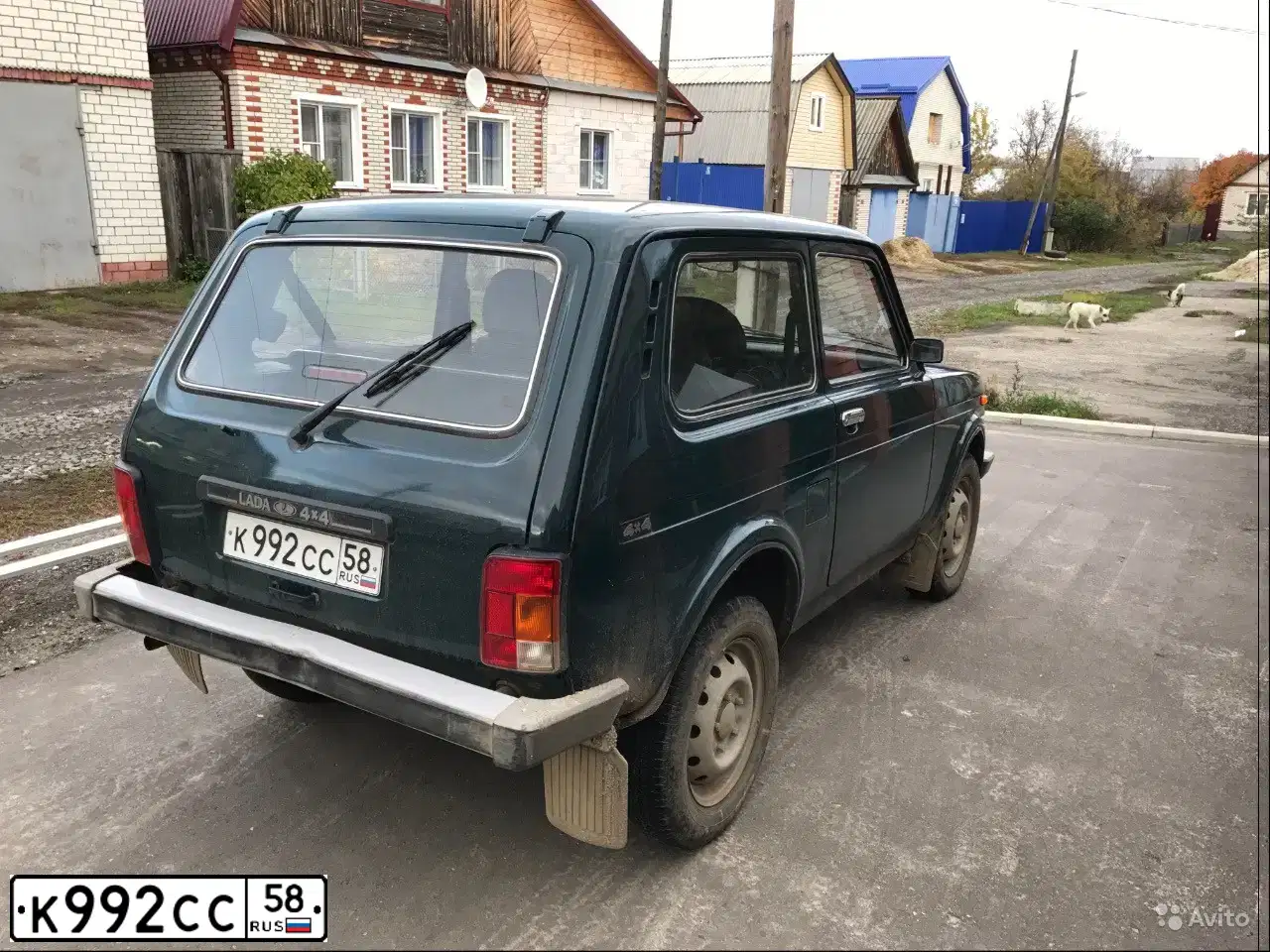 Фото автомобиля LADA 2121 NIVA, 2007 — госномер К992СС58. Цвет: Темно-зеленый