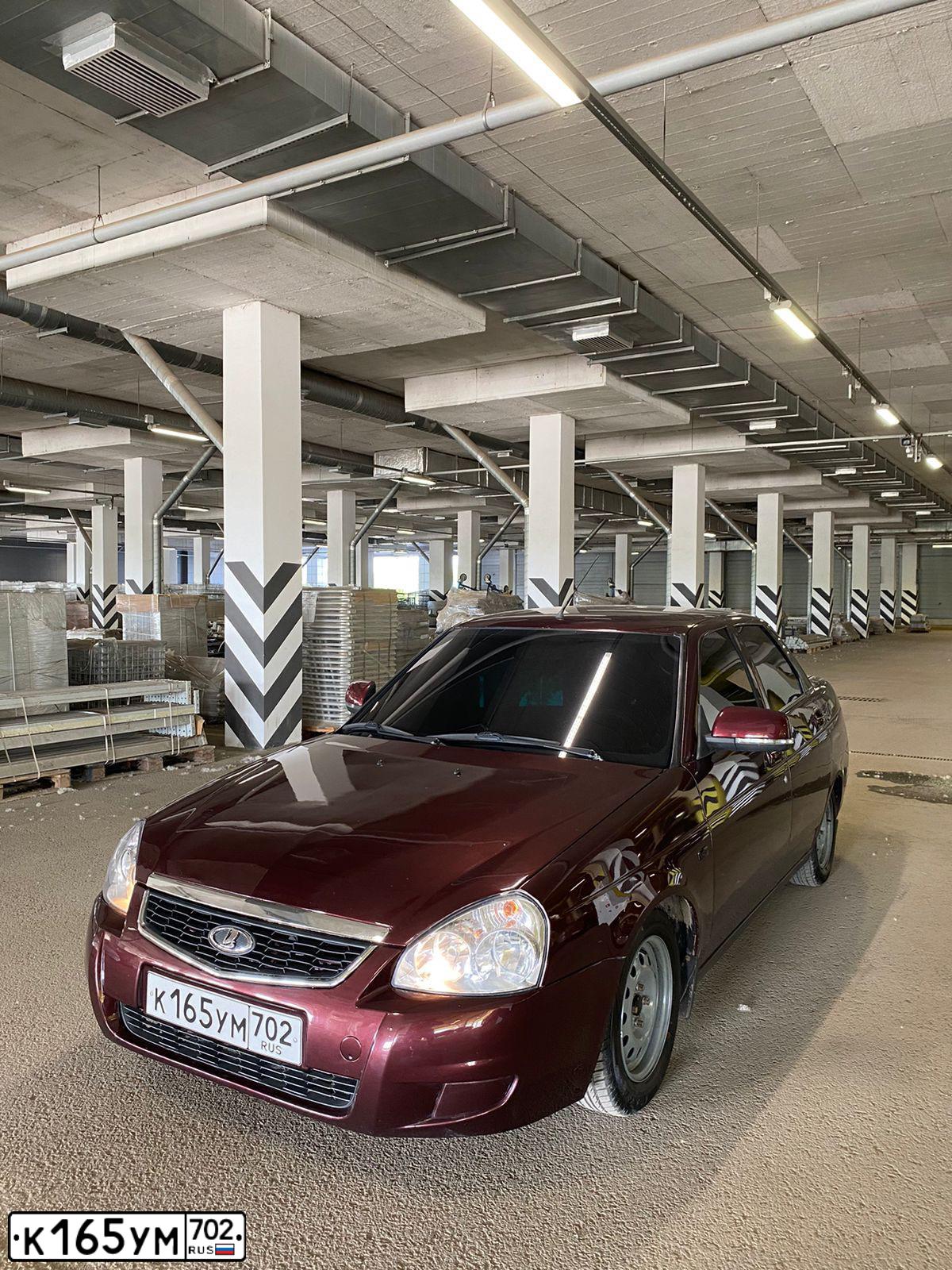Фото автомобиля LADA 2170 PRIORA, 2015 — госномер К165УМ702. Цвет: ТЕМНО-ВИШНЕВЫЙ