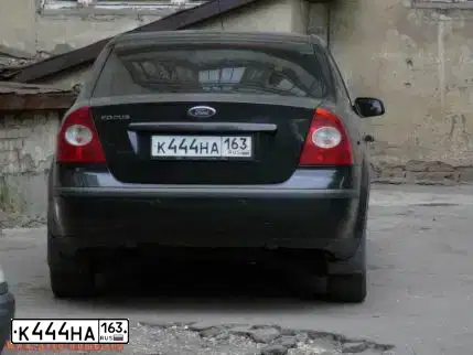 Фото автомобиля ФОРД ФОКУС, 2006 — госномер В168ХЕ763. Цвет: ЧЕРНЫЙ