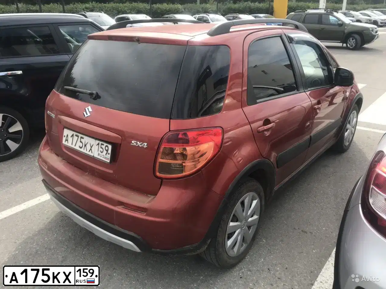 Фото автомобиля SUZUKI SX 4, 2010 — госномер Н559ВА159. Цвет: Оранжевый