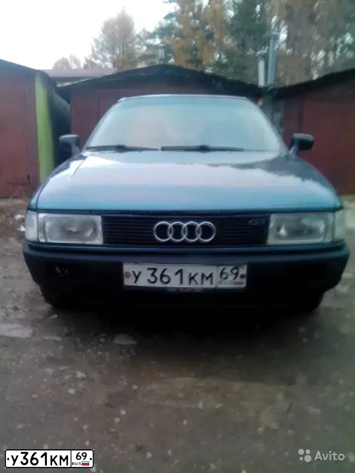 Фото автомобиля AUDI I 80, 1989 — госномер Т222КА69. Цвет: СИНИЙ