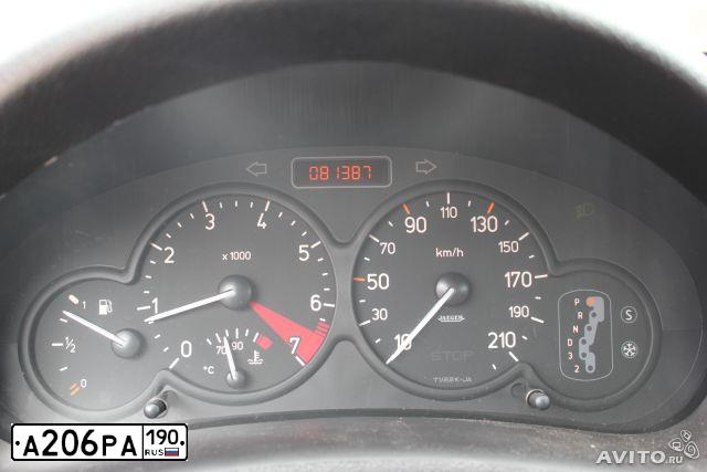 Фото автомобиля PEUGEOT 206, 2002 — госномер А206РА190. Цвет: КРАСНЫЙ