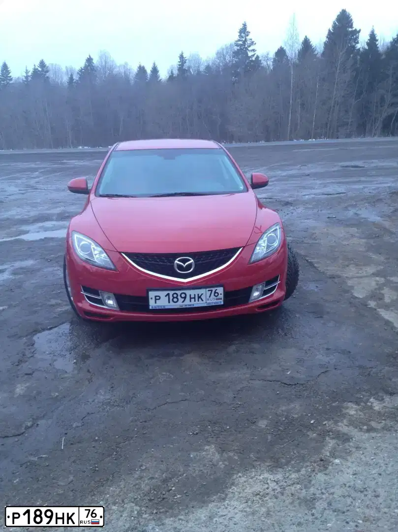 Фото автомобиля MAZDA 6, 2007 — госномер К579ТК35. Цвет: Красный