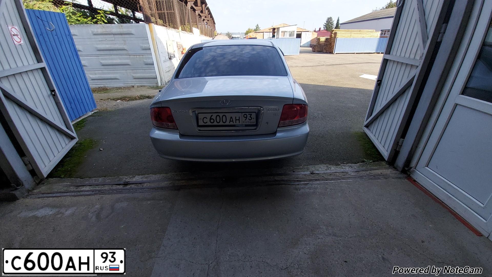 Фото автомобиля TAGAZ SONATA, 2007 — госномер С600АН93. Цвет: Серебристый
