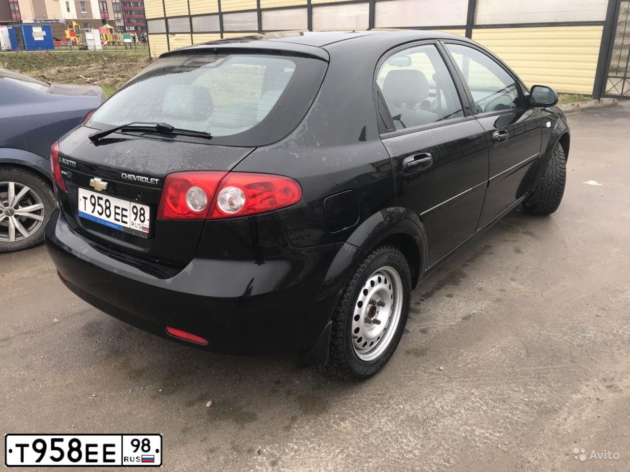 Фото автомобиля CHEVROLET LACETTI, 2008 — госномер О816ТО47. Цвет: ЧЕРНЫЙ