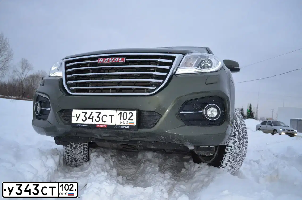 Фото автомобиля HAVAL H9, 2017 — госномер У343СТ102. Цвет: ЗЕЛЕНЫЙ