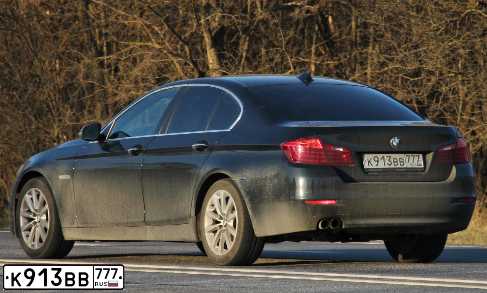 Фото автомобиля BMW SERIE 5, 2014 — госномер К913ВВ777. Цвет: ЧЕРНЫЙ